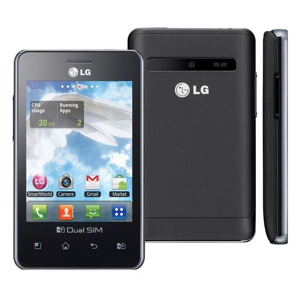 LG Optimus L3 Dual Chip E405F Preto